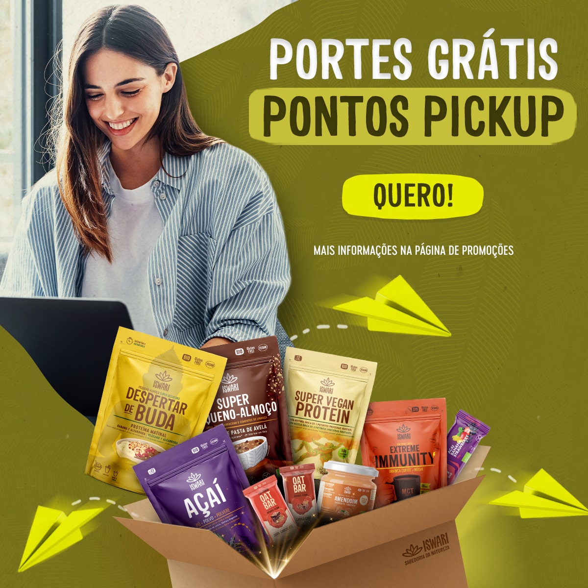 Portes Grátis Pickup Points - compras acima de 25€